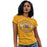 Woman wearing a Klein High School Bearkats Ladies Gold T-shirt 211