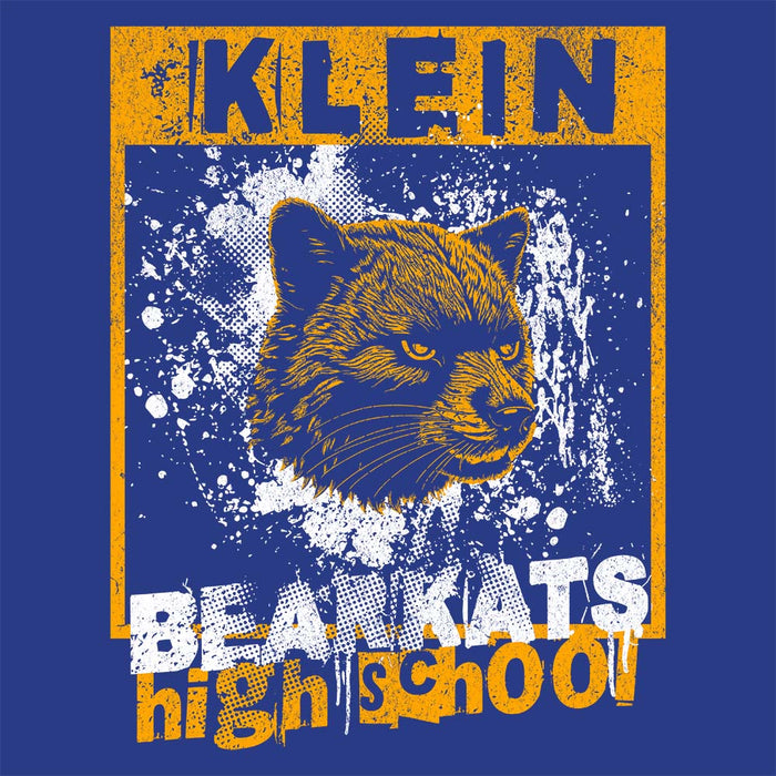 Close-up of Klein High School Bearkats Classic Unisex Royal T-shirt 214