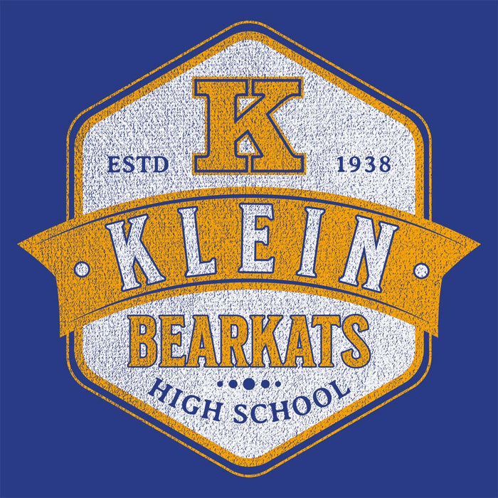 Close-up of Klein High School Bearkats Premium Royal Unisex Hoodie 215