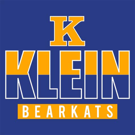 Close-up of Klein High School Bearkats Premium Royal Unisex T-shirt 23