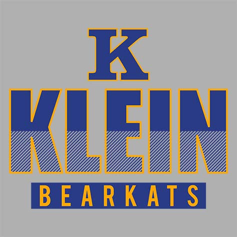 Close-up of Klein High School Bearkats Sport Grey Classic Unisex Hoodie 23