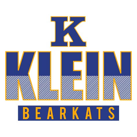 Close-up of Klein High School Bearkats Unisex 3/4 Sleeve Raglan T-shirt 23