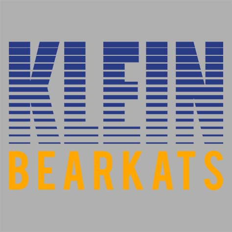 Close-up of Klein High School Bearkats Sport Grey Classic Unisex Hoodie 24