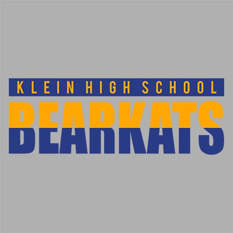 Close-up of Klein High School Bearkats Sport Grey Classic Unisex Hoodie 25