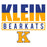 Close-up of Klein High School Bearkats Unisex 3/4 Sleeve Raglan T-shirt 29