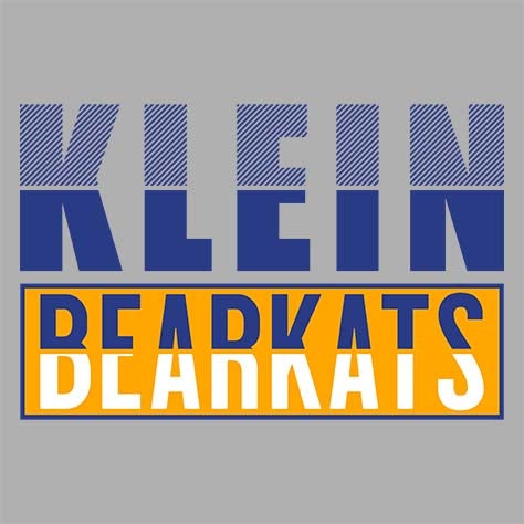 Close-up of Klein High School Bearkats Sport Grey Classic Unisex Hoodie 31