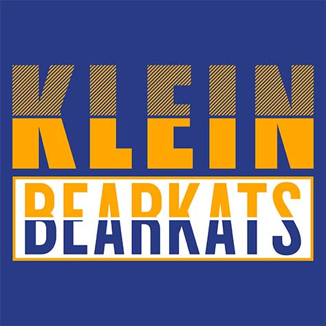 Close-up of Klein High School Bearkats Premium Royal Unisex T-shirt 31