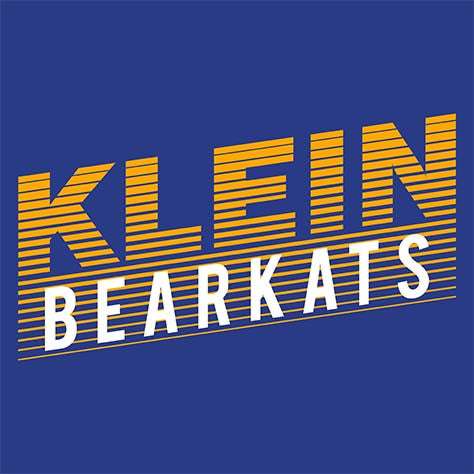 Close-up of Klein High School Bearkats Women's Royal T-shirt 32