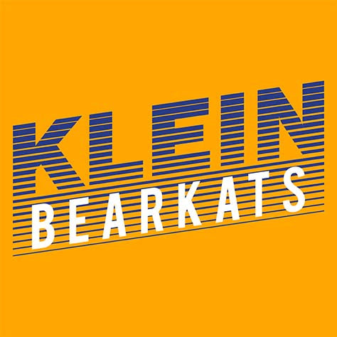 Close-up of Klein High School Bearkats Premium Gold Unisex T-shirt 32