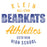 Close-up of Klein High School Bearkats Unisex 3/4 Sleeve Raglan T-shirt 34