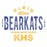 Close-up of Klein High School Bearkats Unisex 3/4 Sleeve Raglan T-shirt 40