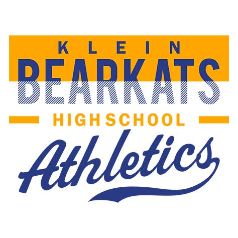 Close-up of Klein High School Bearkats Unisex 3/4 Sleeve Raglan T-shirt 48