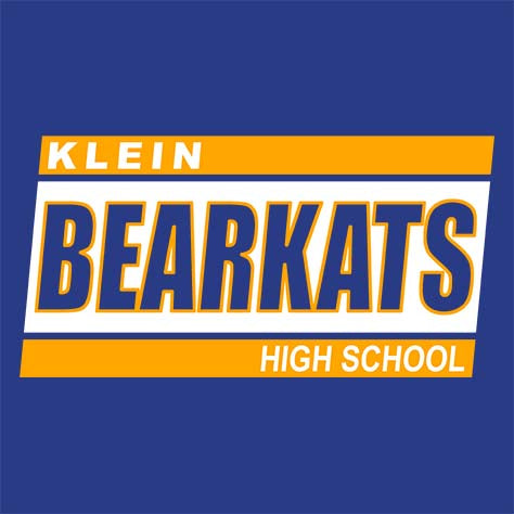 lose-up of Klein High School Bearkats Premium Royal Unisex T-shirt 72