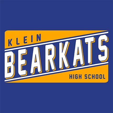 Close-up of Klein High School Bearkats Women's Royal T-shirt 84