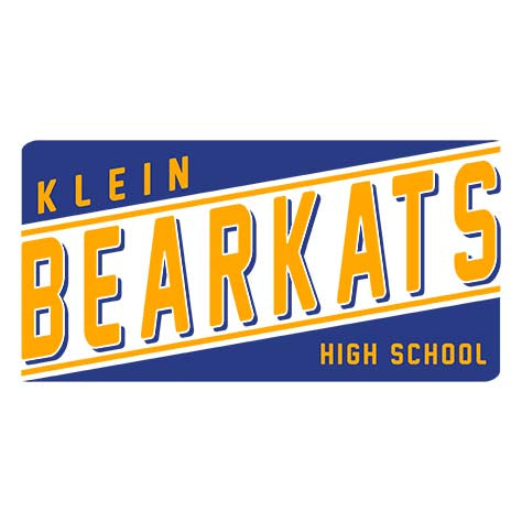 Close-up of Klein High School Bearkats Unisex 3/4 Sleeve Raglan T-shirt 84