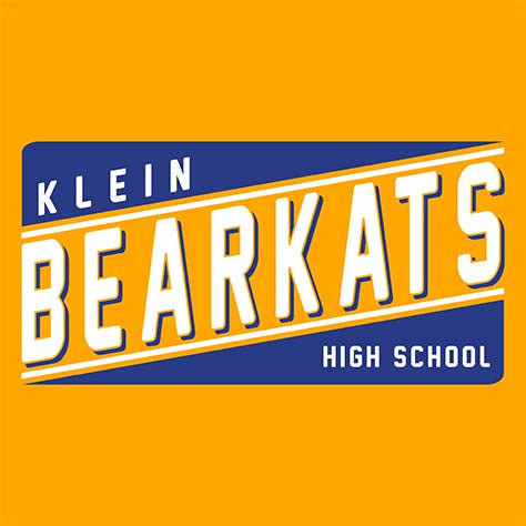 Close-up of Klein High School Bearkats Classic Unisex Gold T-shirt 84