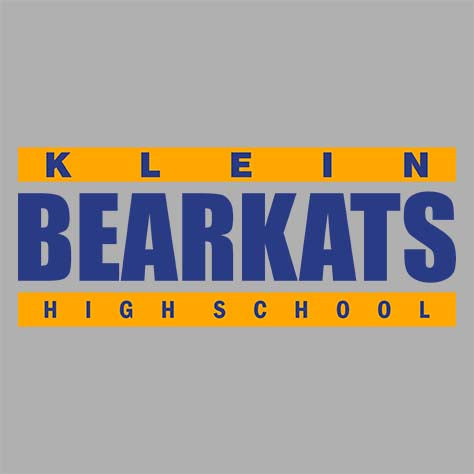 Close-up of Klein High School Bearkats Sport Grey Classic Unisex Hoodie 98