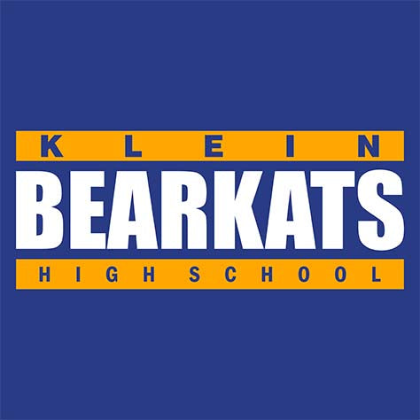 Close-up of Klein High School Bearkats Royal Classic Unisex Hoodie 98