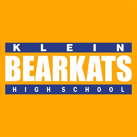 Close-up of Klein High School Bearkats Premium Gold Unisex T-shirt 98