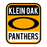 Close-up of Klein Oak High School Panthers Unisex 3/4 Sleeve Raglan T-shirt 01