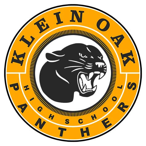 Close-up of Klein Oak High School Panthers Unisex 3/4 Sleeve Raglan T-shirt 02