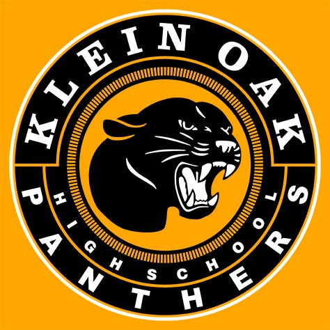 Close-up of Klein Oak High School Panthers Women's Gold T-shirt 02