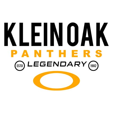 Close-p of Klein Oak High School Panthers Unisex 3/4 Sleeve Raglan T-shirt 03