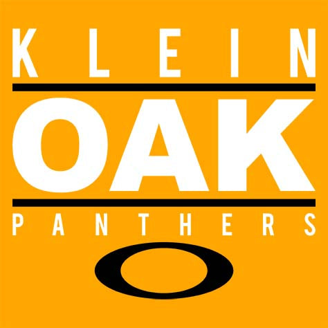 Close-up of Klein Oak High School Panthers Classic Unisex Gold T-shirt 07