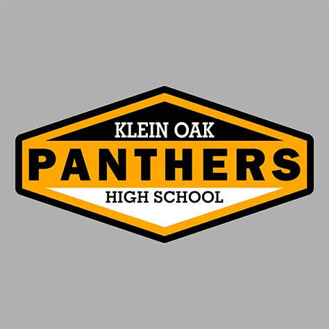 Close-up of Klein Oak High School Panthers Sport Grey Classic Unisex Hoodie 09