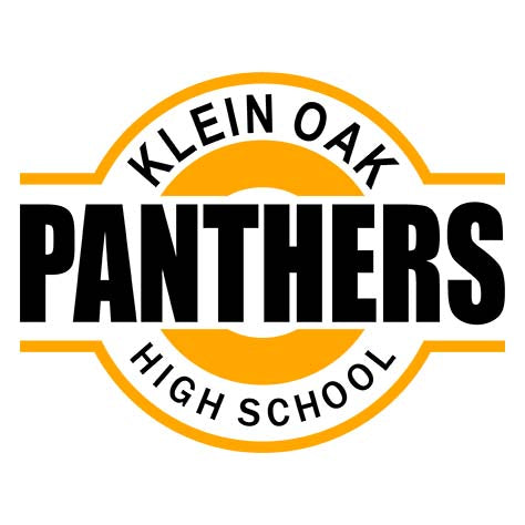 Close-up of Klein Oak High School Panthers Unisex 3/4 Sleeve Raglan T-shirt 11