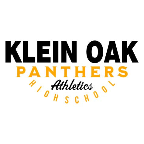 Close-up of Klein Oak High School Panthers Unisex 3/4 Sleeve Raglan T-shirt 12