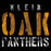 Close-up of Klein Oak High School Panthers Women's Black T-shirt 17