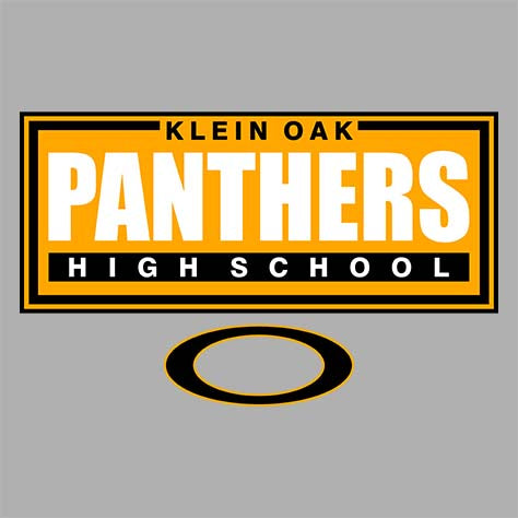 Close-up of Klein Oak High School Panthers Sport Grey Classic Unisex Hoodie 49