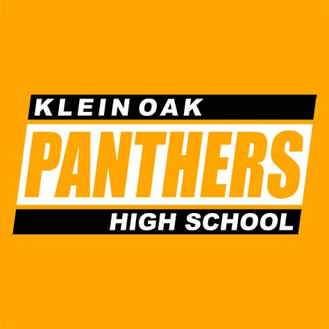 Close-up of Klein Oak High School Panthers Premium Gold Unisex T-shirt 72