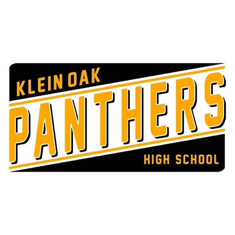 Close-up of Klein Oak High School Panthers Unisex 3/4 Sleeve Raglan T-shirt 84