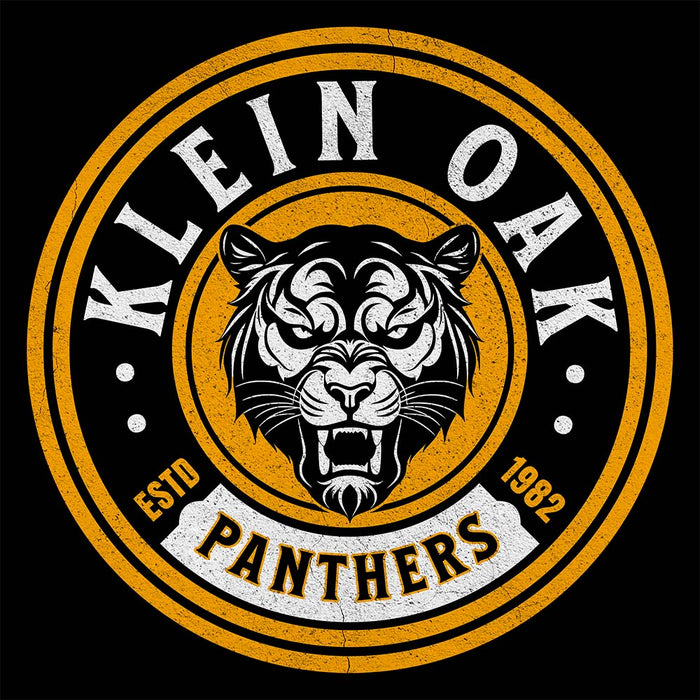 Close-up of Klein Oak High School Panthers Premium Black Hoodie 201