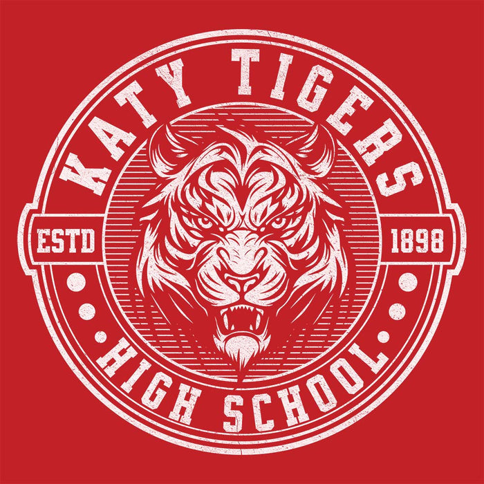 Close-up of Katy High School Tigers Red Classic Unisex  T-shirt 201