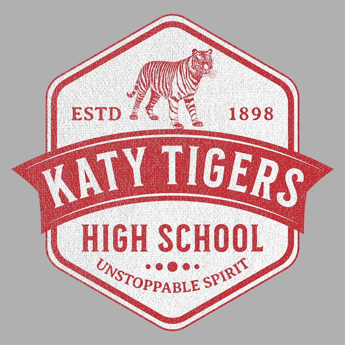 Close-up of Katy High School Tigers Sport Grey Classic Unisex Hoodie 205