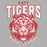 Close-up of Katy High School Tigers Unisex 3/4 sleeve Raglan T-shirt 206