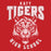 Close-up of Katy High School Tigers Red Classic Unisex Hoodie 206