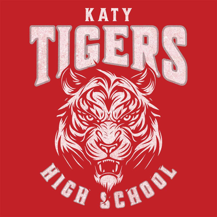 Close-up of Katy High School Tigers Red Premium Unisex T-shirt 206