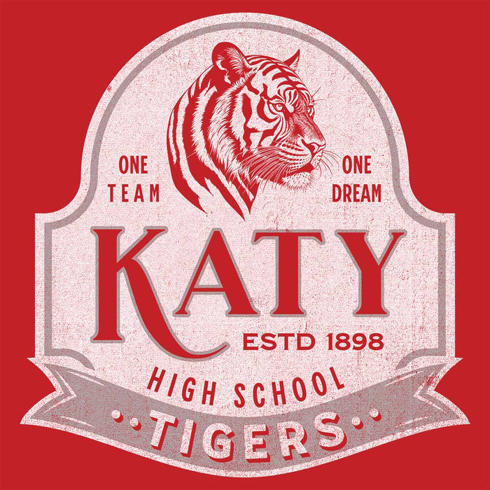 Close-up of Katy High School Tigers Red Classic Unisex  T-shirt 212