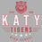 Close-up of Katy High School Tigers Sport Grey Classic Unisex Hoodie 218