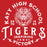 Close-up of Katy High School Tigers Red Classic Unisex Hoodie 221