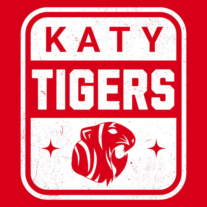 Close-up view of Katy High School Tigers Red Classic Unisex  T-shirt 001