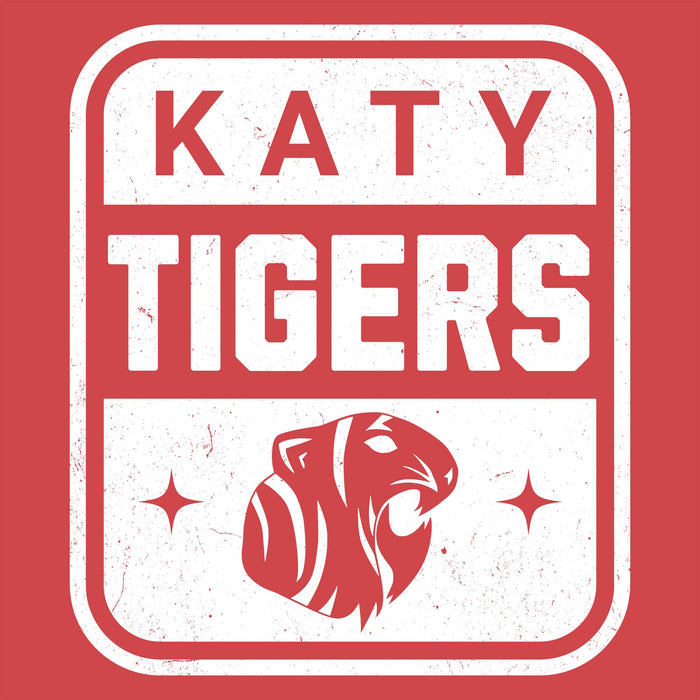 Close-up view of Katy High School Tigers Women's Relaxed Fit T-shirt 201