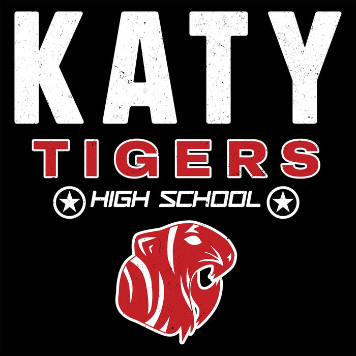 Close-up view of Katy High School Tigers Women's Relaxed Fit T-shirt 003