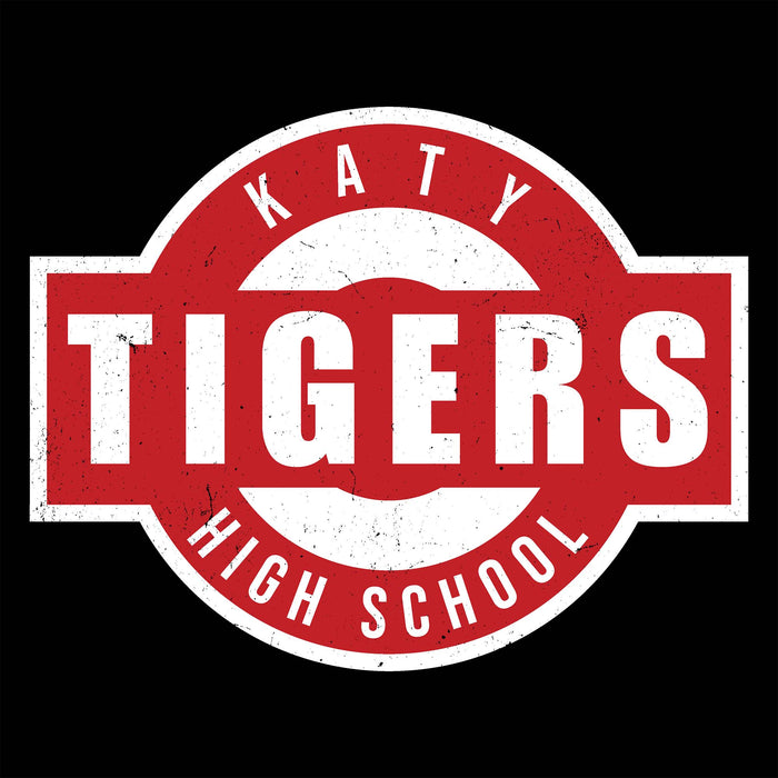 Close-up view of Katy High School Tigers Black Classic Unisex  T-shirt 011