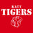 Close-up view of Katy High School Tigers Red Classic Unisex  T-shirt 017