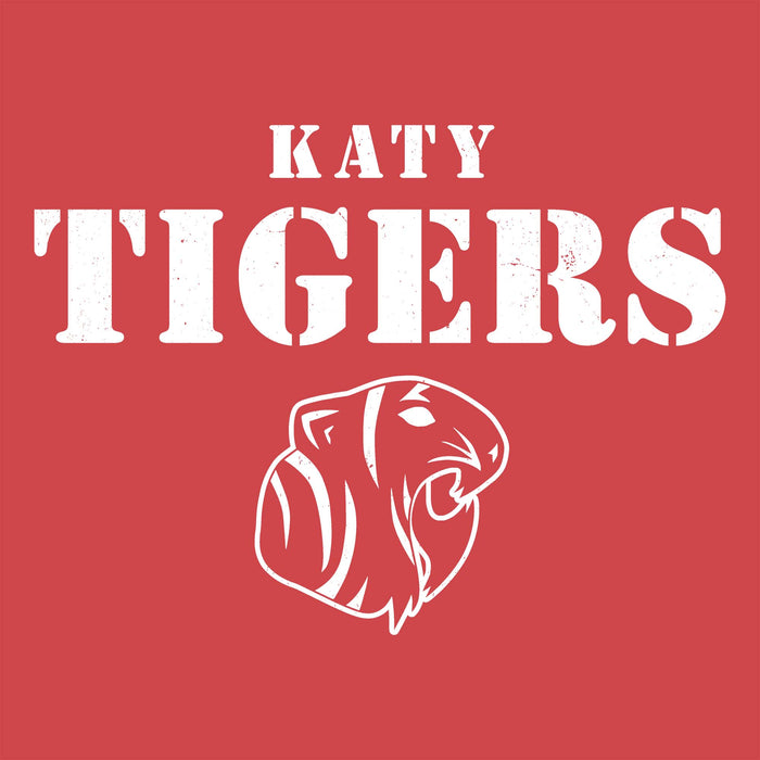 Close-up view of Katy High School Tigers Women's Relaxed Fit T-shirt 017